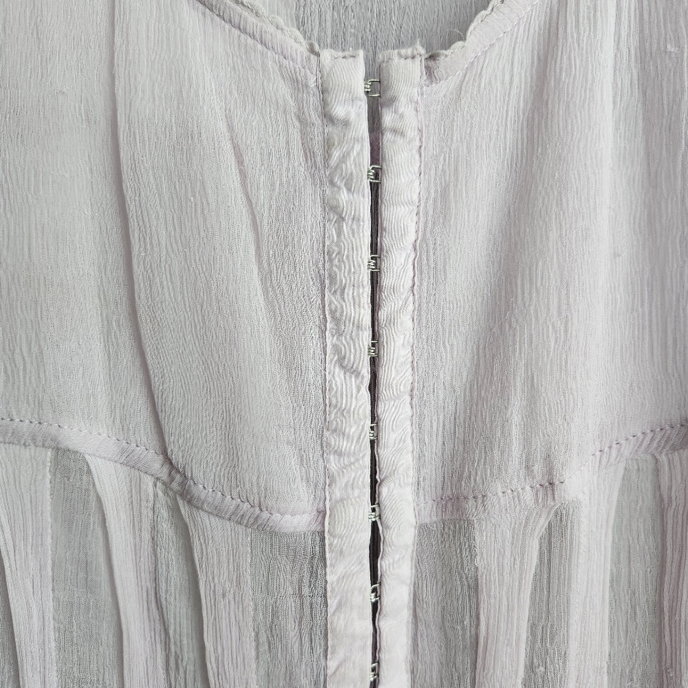 Kimchi Blue Medium Pale Lavender Sheer Dress Feminine and Loved - Picture 4 of 10
